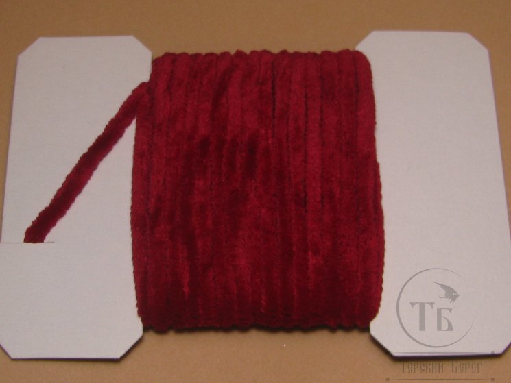 Синель Round Chenille 2,5 mm винно красный \ Red Wine 3 м.