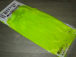 Седло петуха СПЕЙ (имитация цапли) Spey Hackle Saddle Fl. Yellow Chartreuse