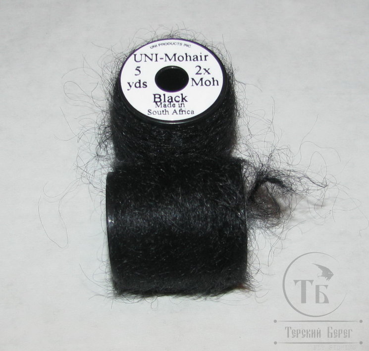 UNI - Mohair 5 yds 2x Black