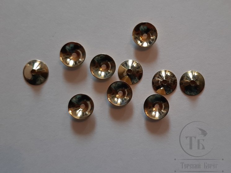 Конус ( турбо диск ) 8 мм 10 шт Gold