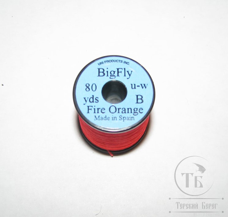 Монтажная нить  UNI Big Fly  B 80 yds Fire Orange