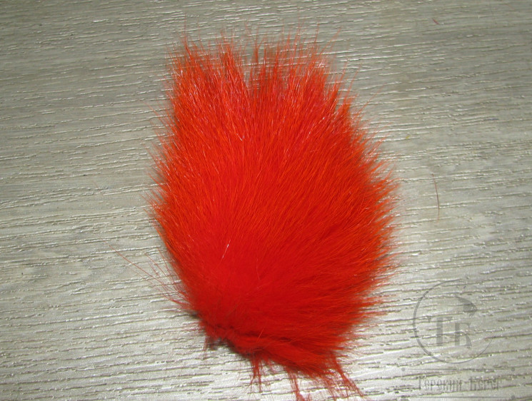 Мех арктического песца огненно оранжевый / Arctic Fox Fur Fire Orange