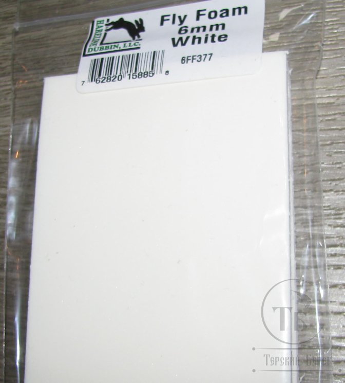Пенка  Fly Foam 6 mm  White Hareline