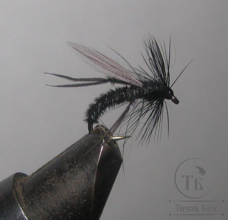 Муха Комар Mosquto ( 1 ) Black  кр.№ 14 Scud