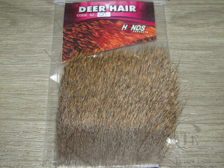 Мех оленя Deer Hair Natural № 1 HENDS  5 x 5 cm
