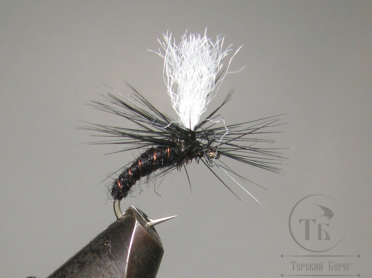 Муха парашют / Parashute ( 1 ) PP Emerger Black Scud № 12