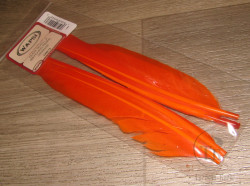 Маховое перо утки Duck Quills Orange Wapsi