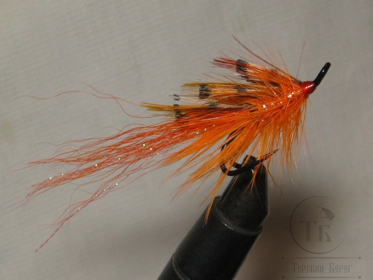 Лососёвая муха Shrimp ( 62 ) General Practitioner Orange Partridge Heavy Double № 2 