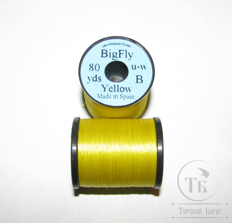 Монтажная нить  UNI Big Fly  B 80 yds Yellow