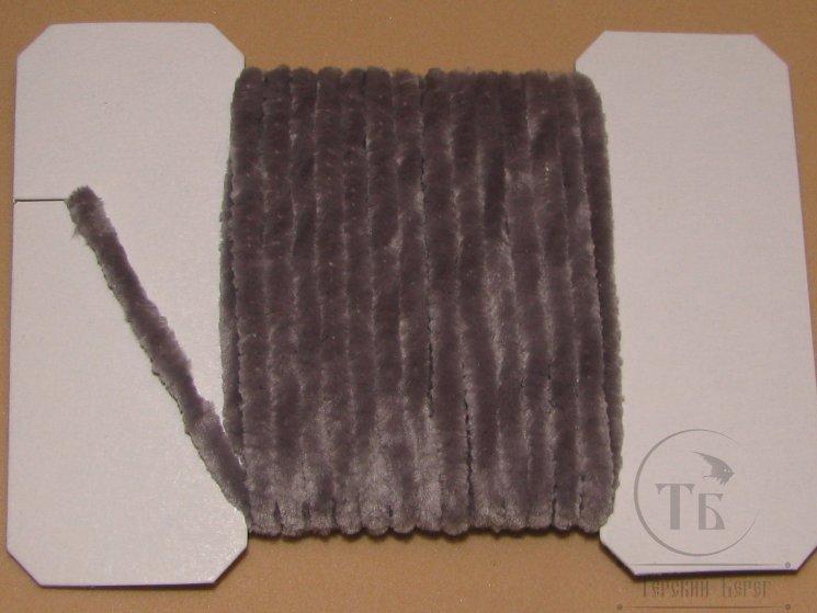 Синель Round Chenille 2,5 mm серый \ Gray 3 м.