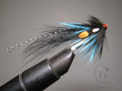 Муха лососёвая Turbo July 3/4 inch ( 14 ) Dk Blue Herring пластик 3/4