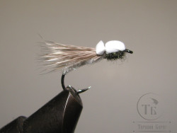Муха Caddis Foam ( 10 ) White кр. № 12