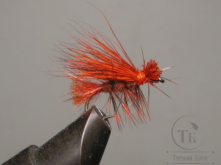 Mуха X Caddis ( 14 ) Rusty Orange кр. № 12