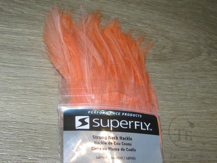 Перо скальпа петуха Strong Neck Hackle Salmon Super Fly