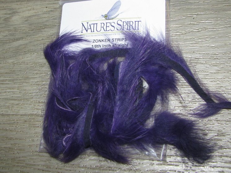 Зонкер кроличий 3-4 мм. (узкий) zonker strips Purple Wapsi / Nat.Spirit / Orvis