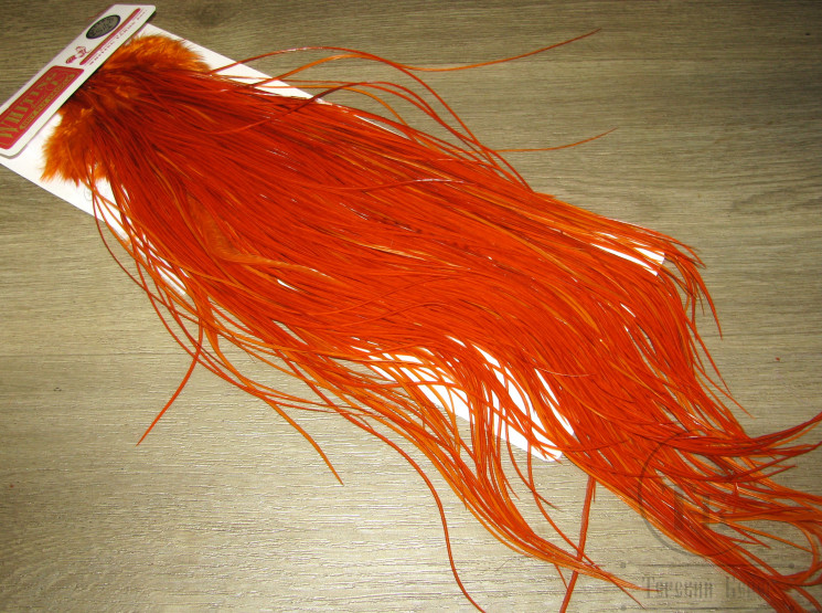 Седло Whiting Dry Fly Silver Rusty Orange ( покраска Терский Берег )