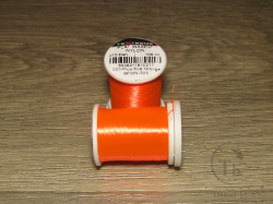 Монтажная нить 100 m 210 Den Flat Waxed Nylon Fl. Fire Orange Textreme / Danvilles Flymaster Plus