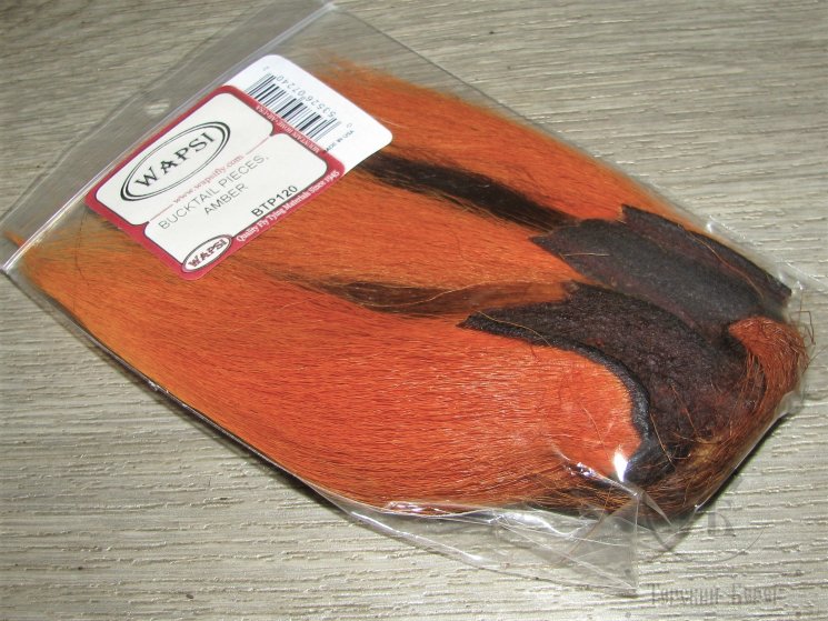 Кусок хвоста оленя медовый Bucktail pieces Amber Wapsi / Терский Берег