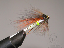 Муха лососёвая Turbo July 3/4 inch ( 1 ) Bright Cola пластик 3/4