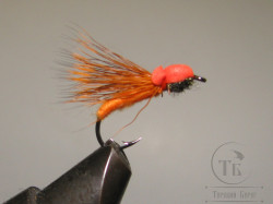 Муха Caddis Foam ( 18 ) Orange кр. № 12