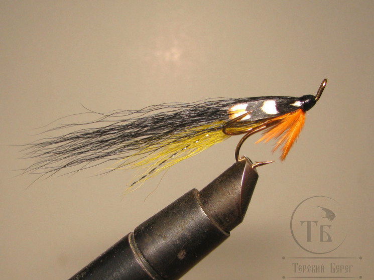 Лососёвая муха Тройник ( 10 ) Golden Killer Var. Partridge X2 Gold № 6