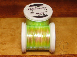 Плоский люрекс Perdigones Pearl Body Fine 1/69  12 yds UV Neon Chartreuse PBF-289 Hends