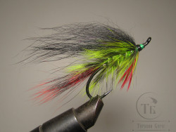 Муха лососевая на одинарном крючке ( 11 ) "Baltic Salmon" Kumho Salmon Black № 1/0