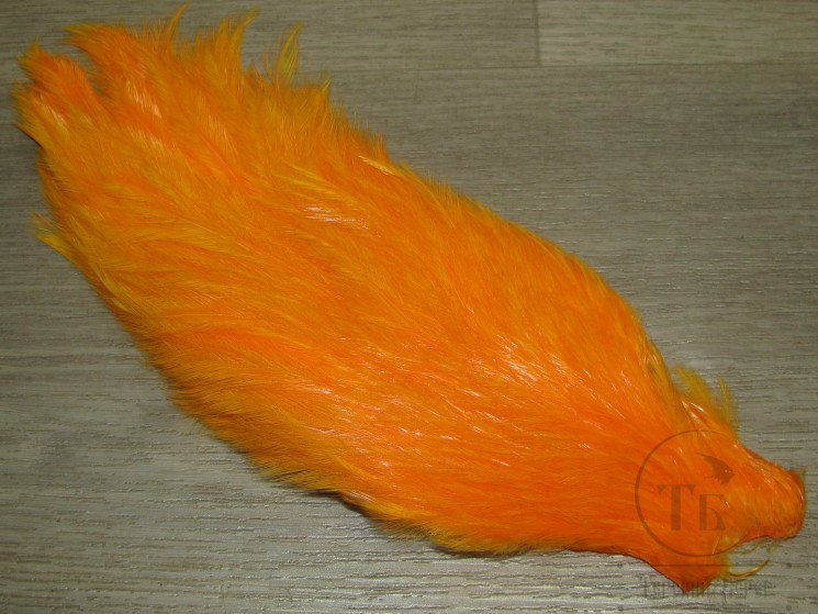 Скальп петуха Striamer Rooster Neck  # 1 Fl Orange  Wapsi