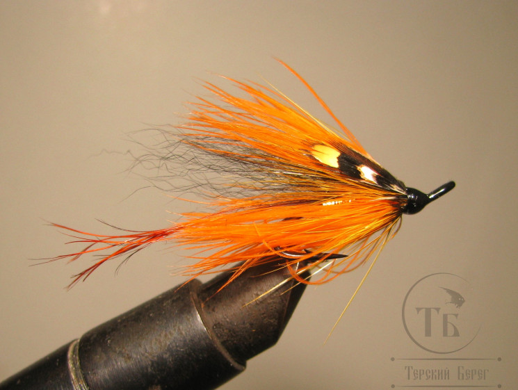 Муха лососёвая ( 5 ) Pot Belly Pig Orange Partridge P BL Heavy Double № 10