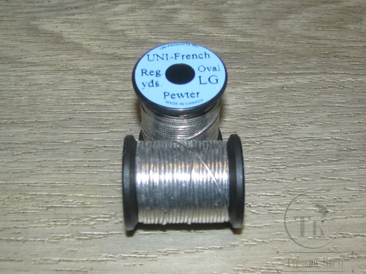 Овальный люрекс UNI French Oval 7 yds Lg Pewter