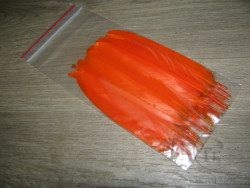Перо подкрылочное гусиное Orange ( распродажа П- 38 )