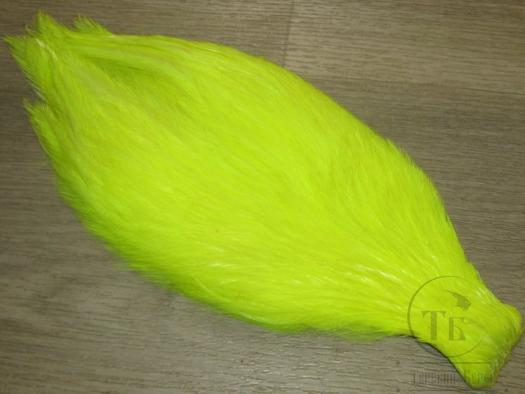 Скальп петуха Striamer Rooster Neck  # 1 Fl Yellow  Wapsi