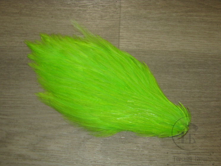 Скальп петуха Striamer Rooster Neck  # 2 Fl Chartreuse  Wapsi