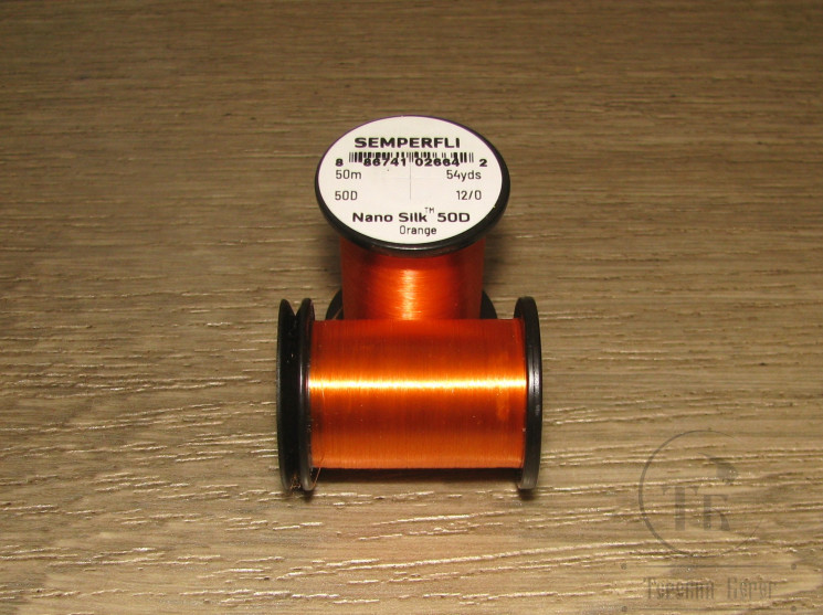 Монтажные нитки Nano Silk 50D 50 m. 12/0 Orange Semperfli 