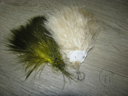 Перо Marabou Mix Tan Olive ( распродажа П- 91 )
