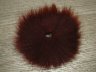 Хвост арктического песца темно коричнево красный Premium Dk Red Brown 