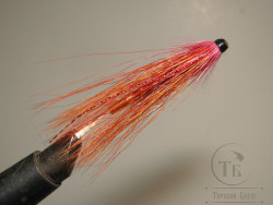 Муха лососёвая с "английским крылом" WG tube Mt. ( 10 B ) медь 1.5 дюйма Fiery Brown Phatakorva Claret Var.