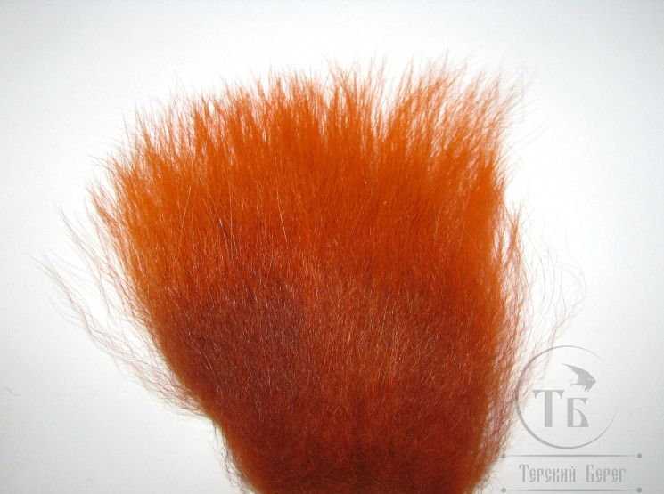 Мех медведя бурого Bleached Orange премиум