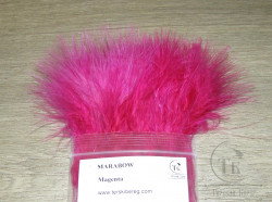 Мягкие пуховые перья Marabou Strung 1/8 OZ Magenta Терский Берег