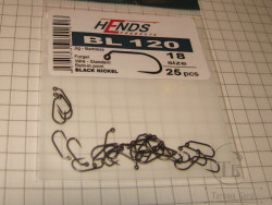 Крючок безбородый джиговый Hends Jig BL 120 №18 ( 25 шт )