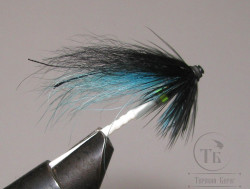 Муха лососёвая Turbo July 3/4 inch ( 10 ) SD Blue Black пластик 3/4