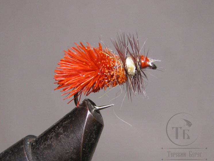 Mуха (20) Goddard Caddis Gr. Rust Kumho № 12 