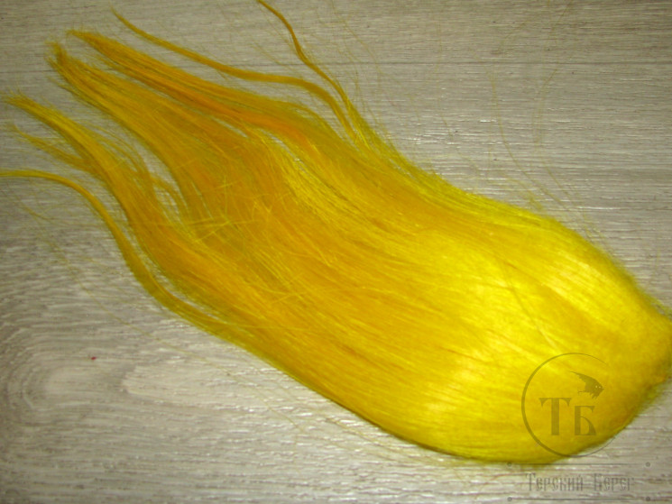 Мех козы Cashmere Goat Yellow / желтый 17 - 20 см.