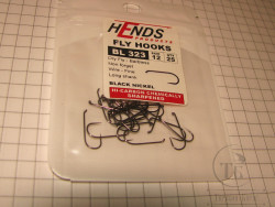Крючок безбородый  Hends BL 323 Dry-Nymph №12 ( 25 шт )