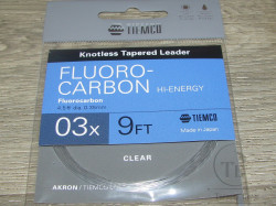Конусный подлесок Akron Fluoro Carbon Leader 9FT 03X 0.35 mm Tiemco