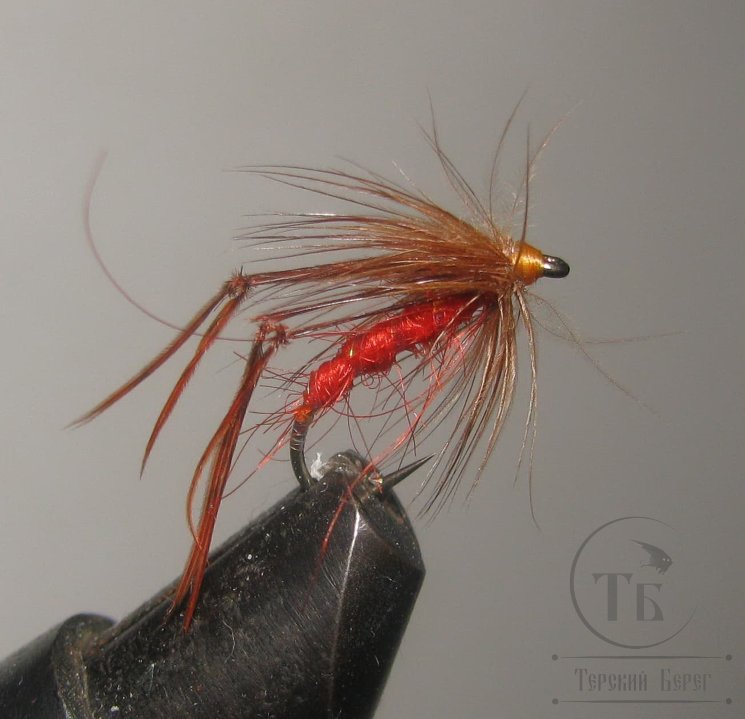 Муха Комар Mosquto ( 23 ) Red Brown  кр.№ 14 Dry