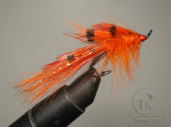 Лососёвая муха Shrimp ( 4 ) General Practitioner Hot Orange Partridge Salar Black № 3 