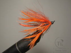 Муха лососёвая на двойнике Spey ( 18 A ) Devie Dunt Teal Partridge LW Bl. № 12 
