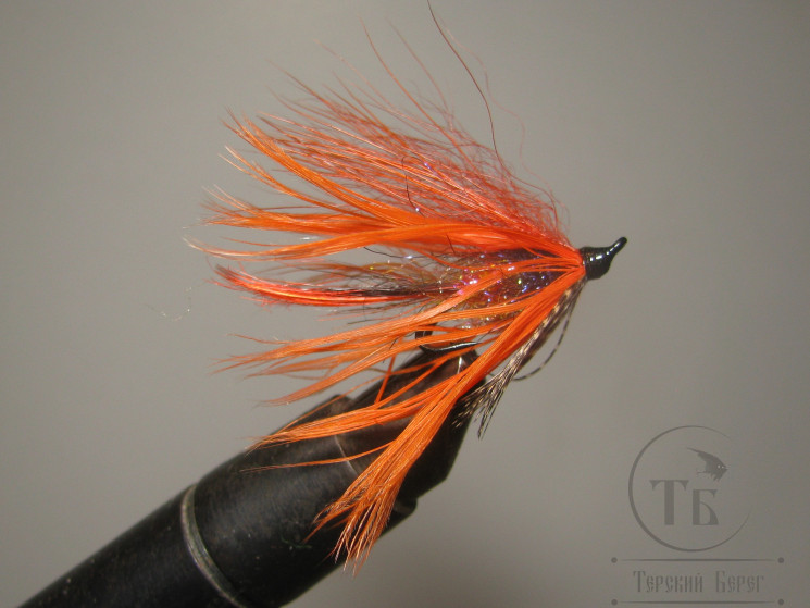 Муха лососёвая на двойнике Spey ( 18 A ) Devie Dunt Teal Partridge LW Bl. № 12 
