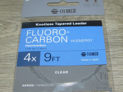 Конусный подлесок Akron Fluoro Carbon Leader 9FT 4X 0.16 mm Tiemco
